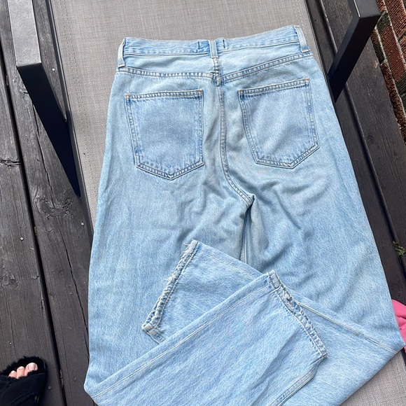 Agolde Cross Over Straight/Wide Leg Jeans - Picture 8 of 8